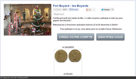 Jeu-concours Fort Boyard Noël 2012