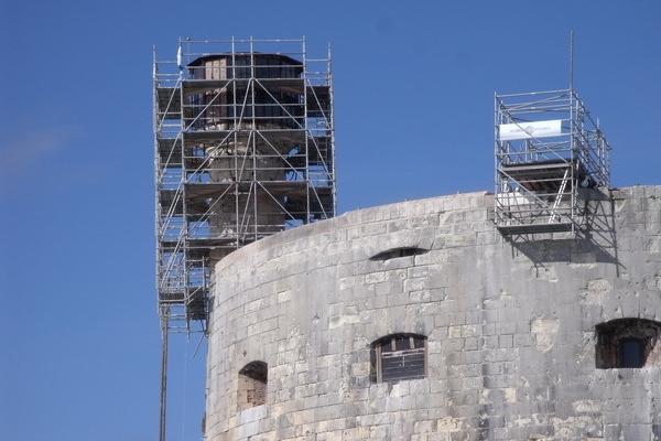 Restauration de la vigie de Fort Boyard (2011) - Les travaux
