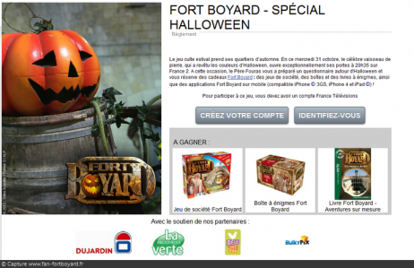Jeu-concours Fort Boyard Halloween 2012