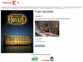 Capture du jeu-concours France 2-Fort Boyard 2012