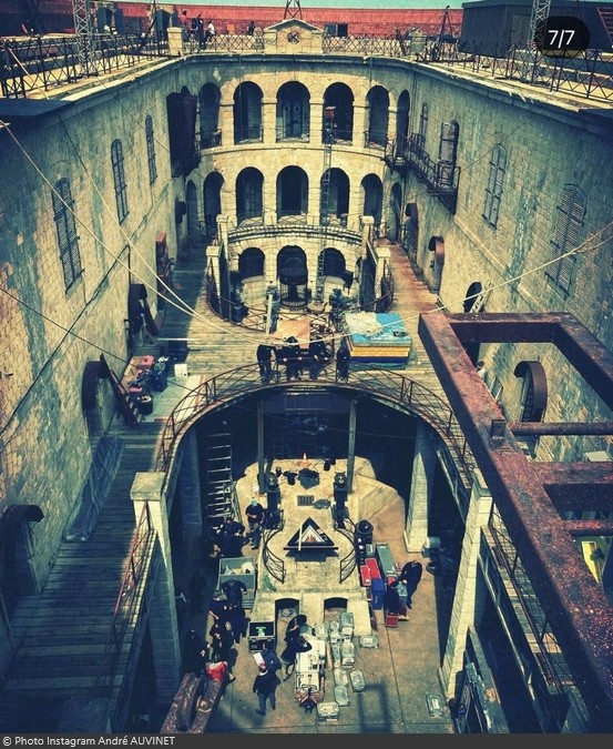 Fort Boyard 2022 - Installation des nouveautés dans la cour intérieure (30/04/2022)