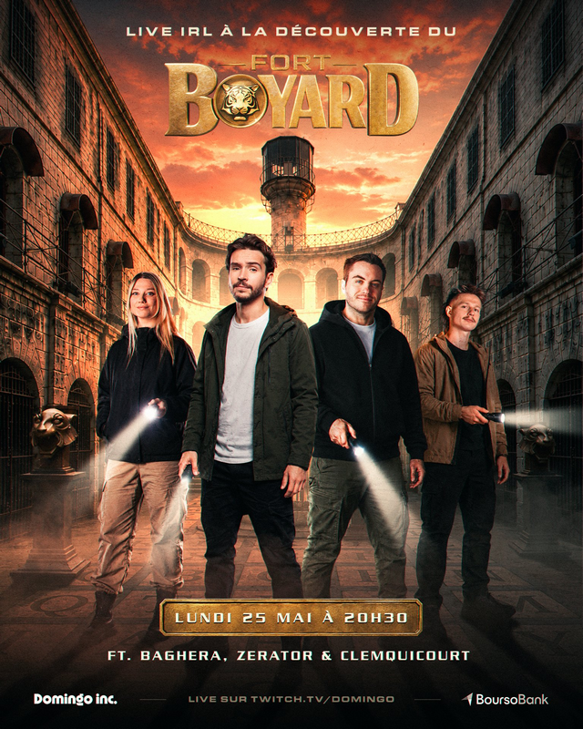 Domingo en direct de Fort Boyard sur Twitch le lundi 25 mai 2026