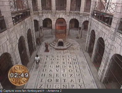 Fort Boyard 1991 : La Salle du Trésor et la Fontaine à Boyards