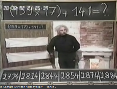 Fort Boyard 1992 : La nouvelle épreuve du Calcul à la suite avec le Professeur Désagrégé