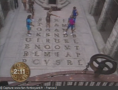 Fort Boyard 1992 : L'alphabet géant