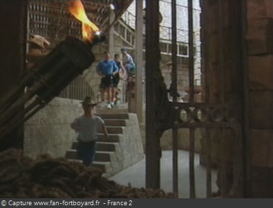 Fort Boyard 1993 : Départ de l'équipe en fin d'émission