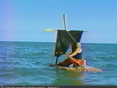 Fort Boyard 1994 : Après le générique de fin de la dernière émission, La Boule tente de quitter le fort !