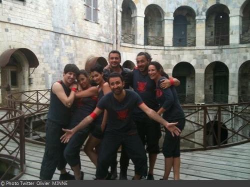 Fort Boyard 2011 - Les candidats lors des tournages