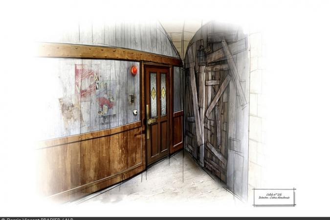 Fort Boyard 2012 - Dessin de la porte de la Cabine abandonnée