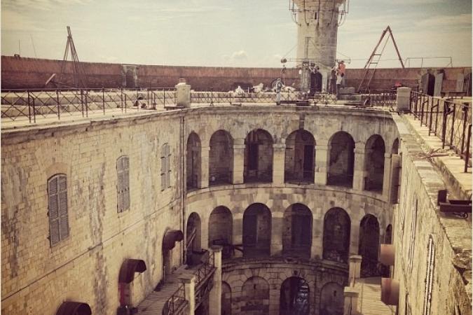 Fort Boyard 2013 : Vue de la cour intérieure (07/05/2013)