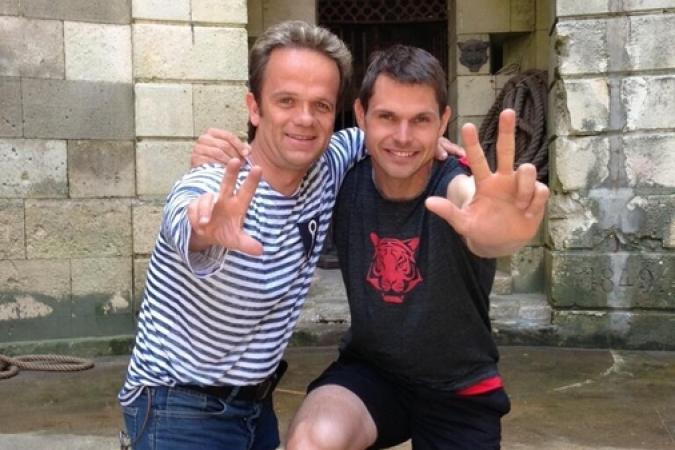 Fort Boyard 2013 : Frédéric de Lanouvelle avec Passe-Partout(04/06/2013)