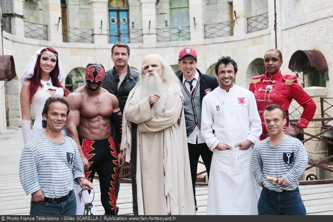 Fort Boyard 2014 - Une partie des personnages de la 25e saison