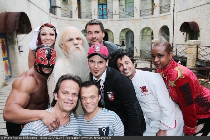 Fort Boyard 2014 - Une partie des personnages de la 25e saison