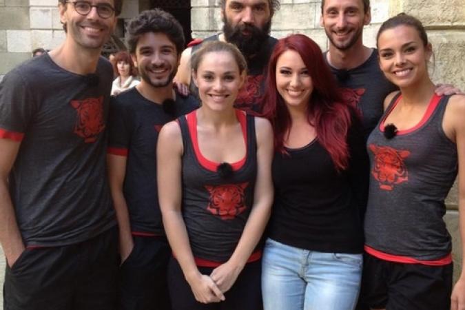 Fort Boyard 2014 : Sébastien CHABAL, Marine LORPHELIN, Thomas ISLE, Joy ESTHER, Vérino, Arnaud COSSON (19/07/2014)