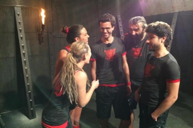 Fort Boyard 2014 : Sébastien CHABAL, Marine LORPHELIN, Thomas ISLE, Joy ESTHER, Vérino, Arnaud COSSON (19/07/2014)