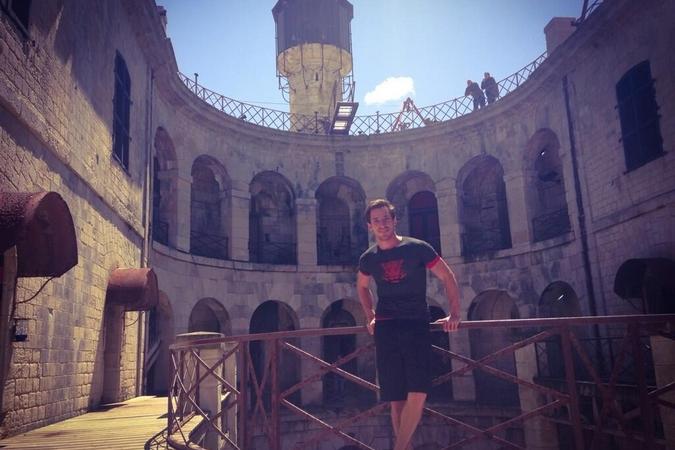 Fort Boyard 2014 : David LANTIN dans le fort (28/05/2014 - D. Lantin)