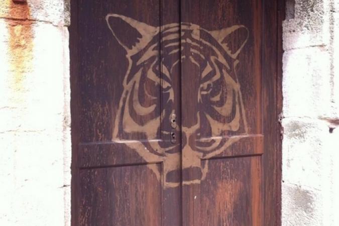 Fort Boyard 2014 : La nouvelle fausse-porte du restaurant du fort (28/05/2014 - A. Laborde)