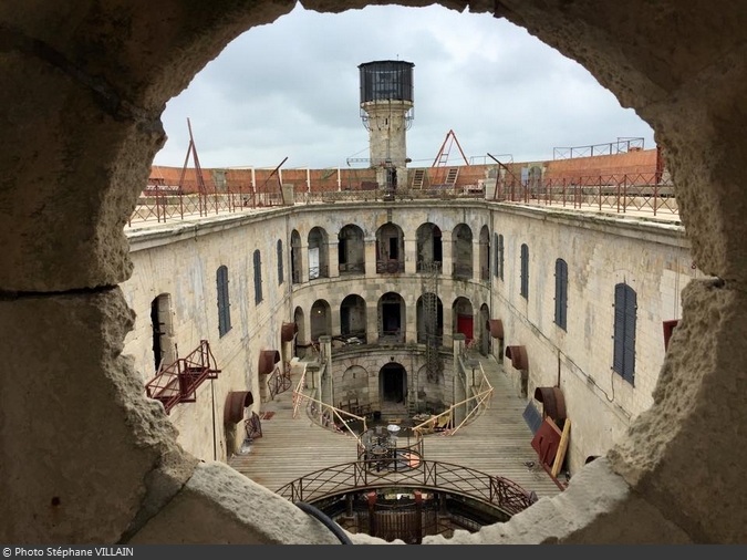 Fort Boyard 2015 : Vue de la cour intérieure (18/04/2015)