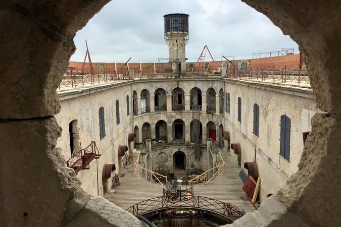 Fort Boyard 2015 : Vue de la cour intérieure (18/04/2015)