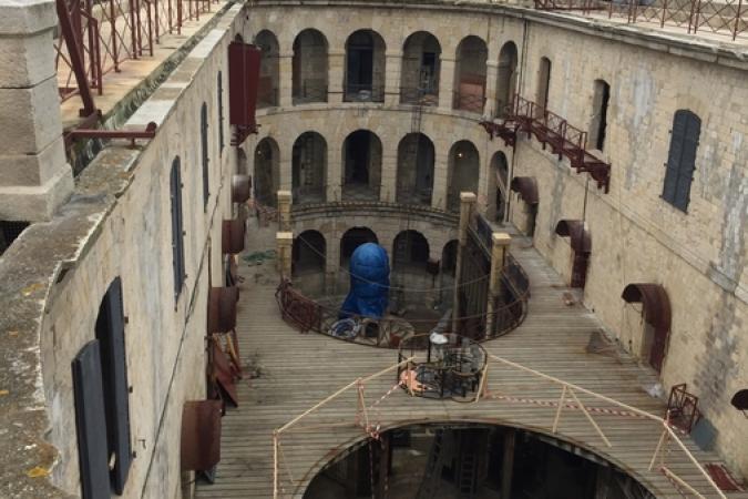 Fort Boyard 2015 : Vue de la cour intérieure (18/04/2015)