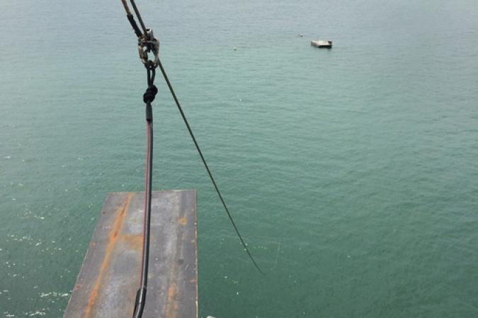 Fort Boyard 2015 : La planche de la Tyrolienne inversée (27/05/2015)