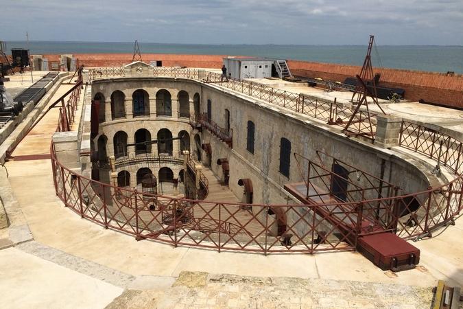 Fort Boyard 2015 : Vue globale de la terrasse (27/05/2015)