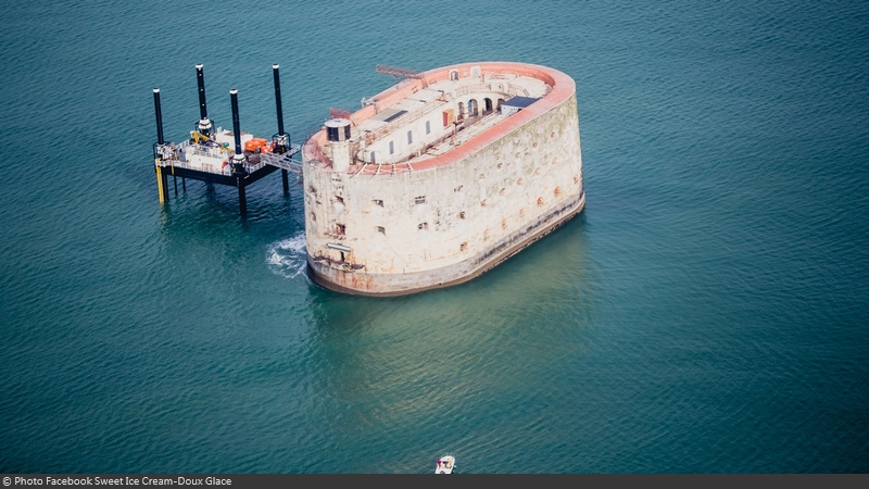 Fort Boyard 2015 : Vue aérienne (28/04/2015)