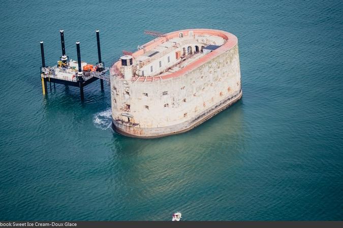 Fort Boyard 2015 : Vue aérienne (28/04/2015)