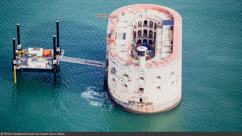 Fort Boyard 2015 : Vue aérienne (28/04/2015)