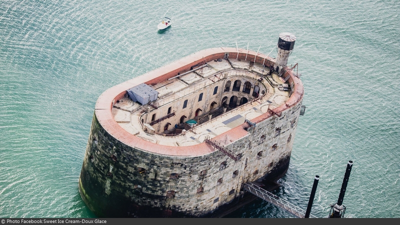 Fort Boyard 2015 : Vue aérienne (28/04/2015)