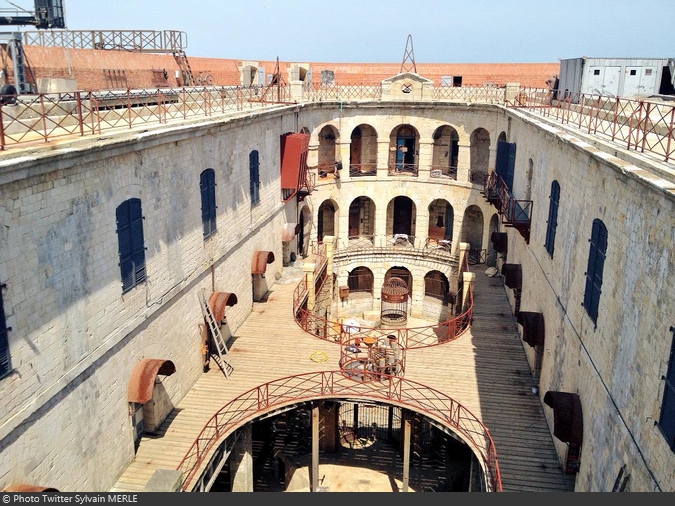 Fort Boyard 2015 : Aperçu de la cour intérieure (15/05/2015)