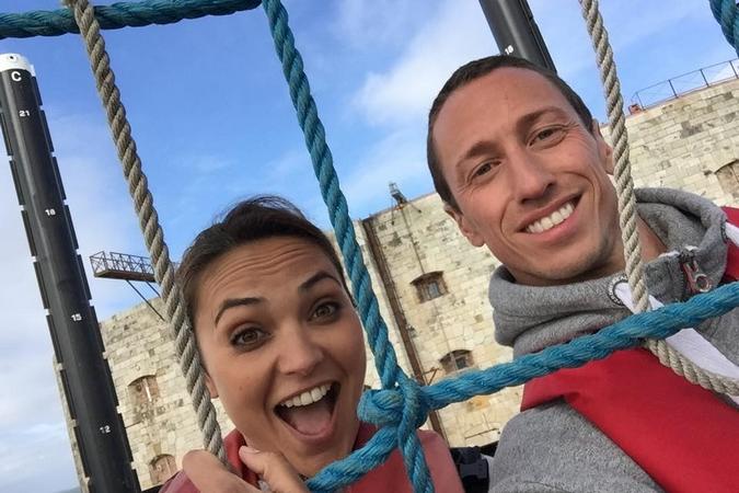 Fort Boyard 2015 : Frédérick BOUSQUET et Valérie BEGUE (18/05/2015)