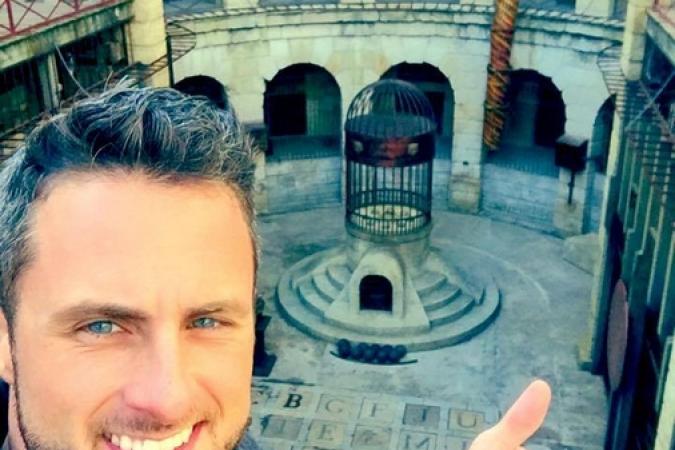 Fort Boyard 2015 : Christian MILLETTE devant la Salle du Trésor (20/05/2015)