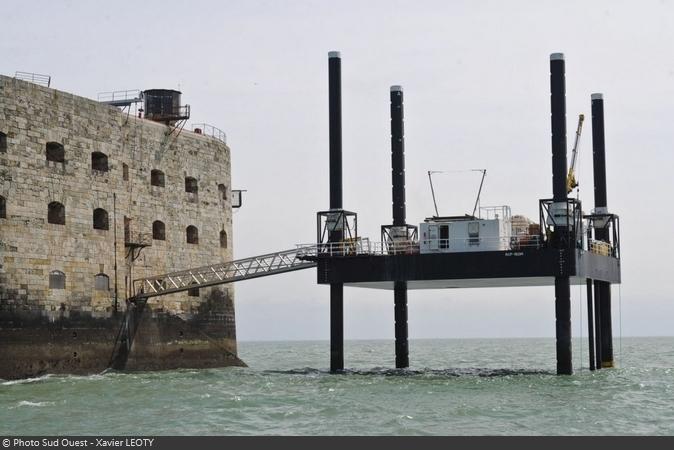 Fort Boyard 2016 - Inauguration de la plate-forme Banjaert (22/04/2016)