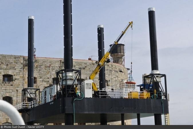 Fort Boyard 2016 - Inauguration de la plate-forme Banjaert (22/04/2016)