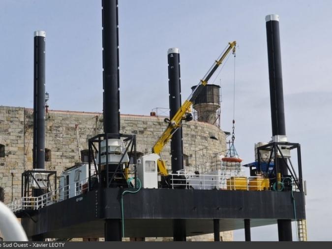 Fort Boyard 2016 - Inauguration de la plate-forme Banjaert (22/04/2016)