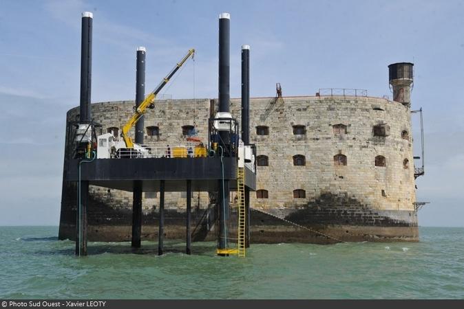 Fort Boyard 2016 - Inauguration de la plate-forme Banjaert (22/04/2016)