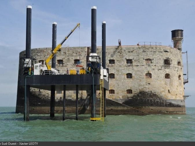 Fort Boyard 2016 - Inauguration de la plate-forme Banjaert (22/04/2016)