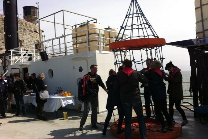 Fort Boyard 2016 - Inauguration de la plate-forme Banjaert (22/04/2016)