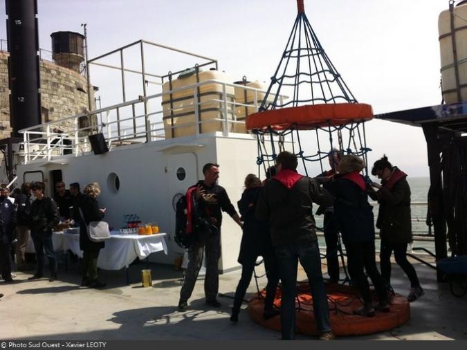 Fort Boyard 2016 - Inauguration de la plate-forme Banjaert (22/04/2016)