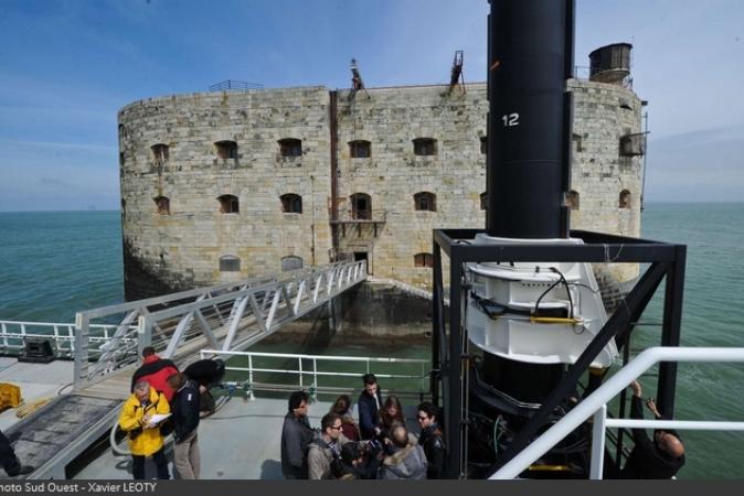 Fort Boyard 2016 - Inauguration de la plate-forme Banjaert (22/04/2016)