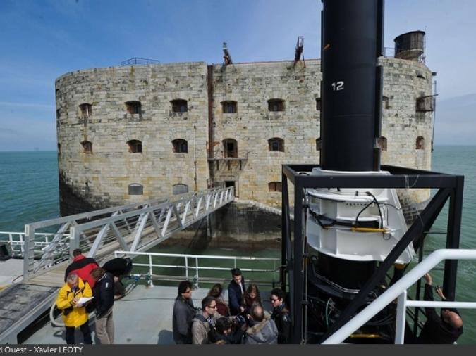 Fort Boyard 2016 - Inauguration de la plate-forme Banjaert (22/04/2016)