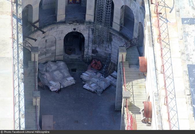 Fort Boyard 2016 - Survol du fort pendant l'installation des nouveautés (24/04/2016)