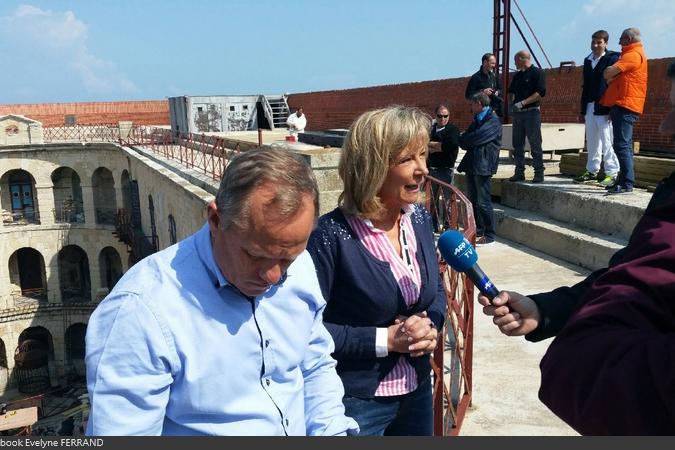 Fort Boyard 2017 - Vue de la cour intérieure (03/05/2017)