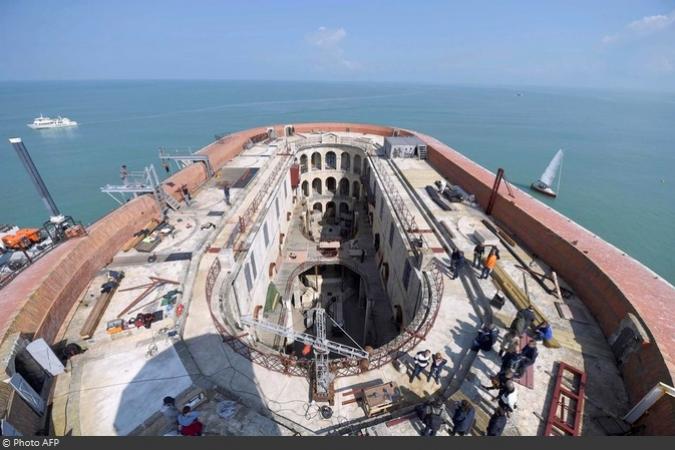 Fort Boyard 2017 - Vue de la terrasse (03/05/2017)