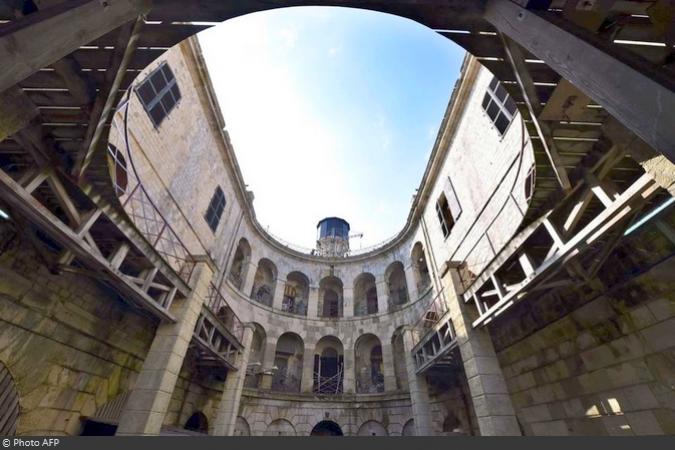 Fort Boyard 2017 - Vue de la cour intérieure (03/05/2017)