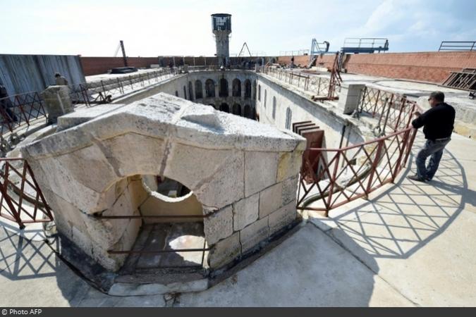 Fort Boyard 2017 - Vue de la cour intérieure (03/05/2017)