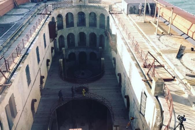 Fort Boyard 2017 - Vue générale de la cour (19/05/2017)