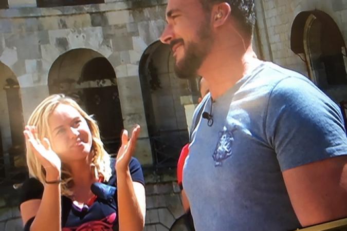 Fort Boyard 2017 - Olivier Minne pendant un tournage (24/05/2017)