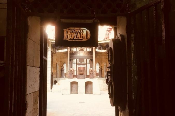 Fort Boyard 2018 - La porte d'entrée du fort dans l'émission (21/05/2018)